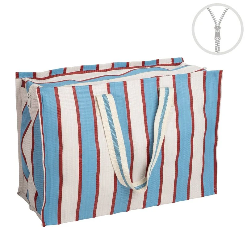 BOLSO PLASTICO RECICLADO RAYAS