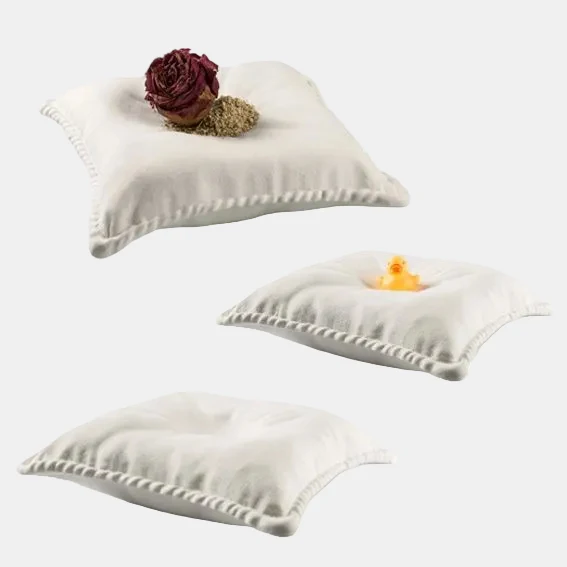 Cojín de porcelana para emplatar. 24 x 24 x 7 cm - 2 Uds.