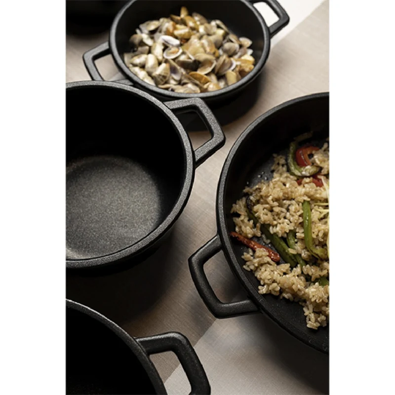Cazuela alta sin tapa de aluminio fundido. Varias medidas - 1 Ud.