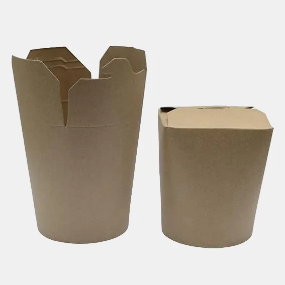 Cajas kraft redo para pasta 750 ml. 8.2 x 10 x 9.8 cm - 500 uds.