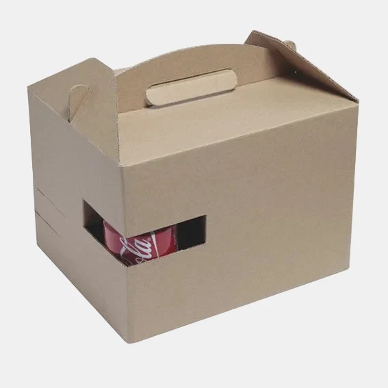 Caja picnic kraft. 30 x 20 x 17,5 cm - 100 Uds.