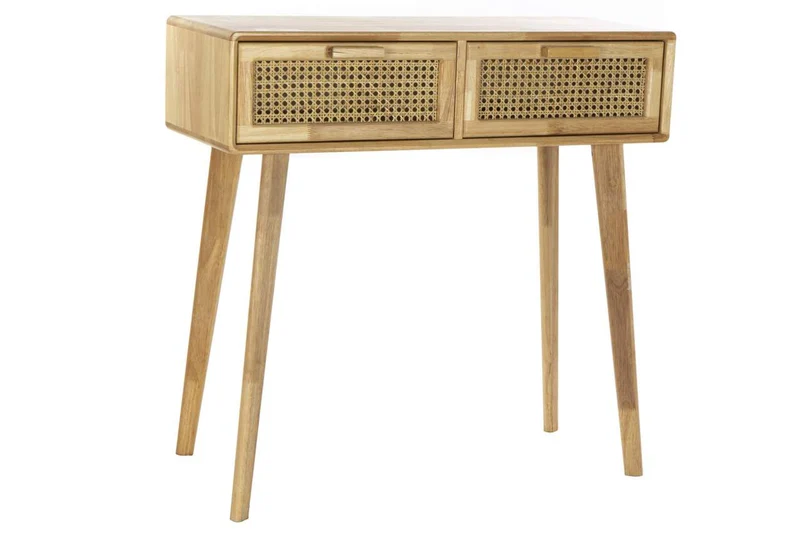 CONSOLA CAUCHO RATAN 80,5X30X78 REJILLA NATURAL