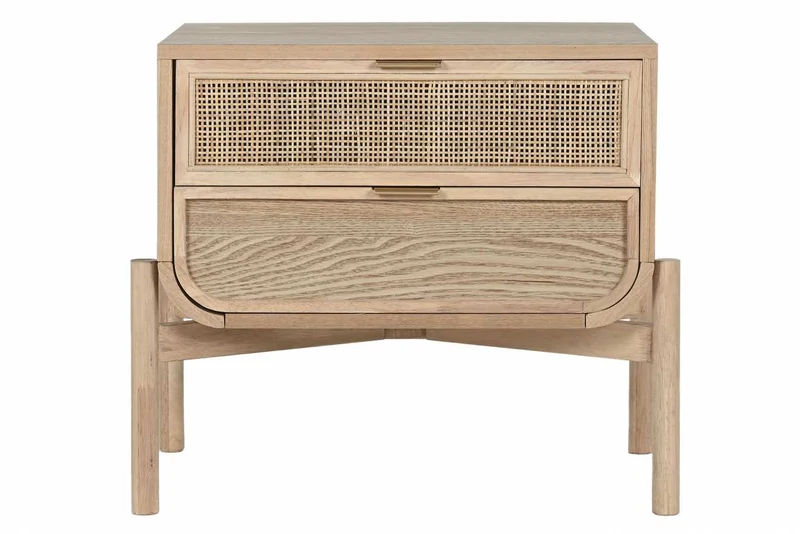 MESITA DE NOCHE ABETO RATAN 58X38X50 NATURAL