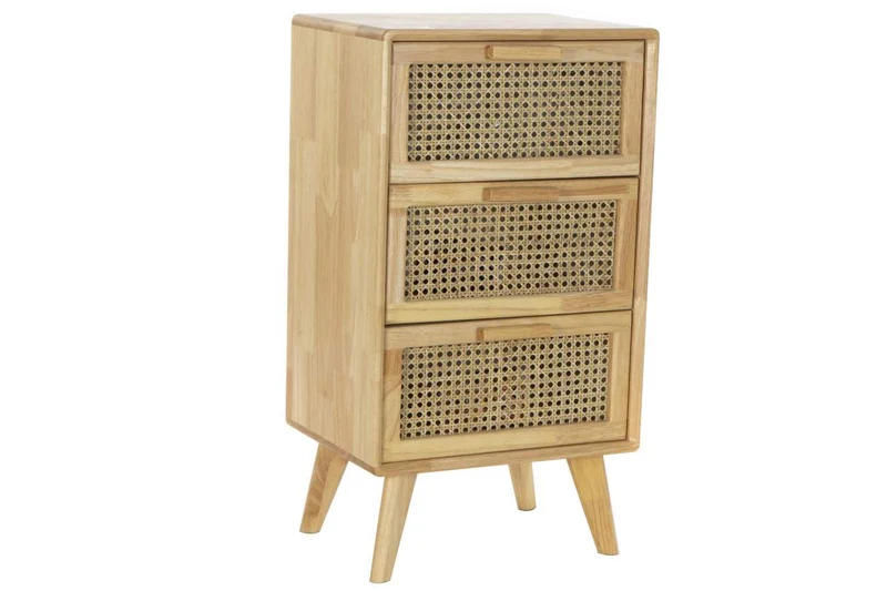 CAJONERA CAUCHO RATAN 40X30X72 REJILLA NATURAL