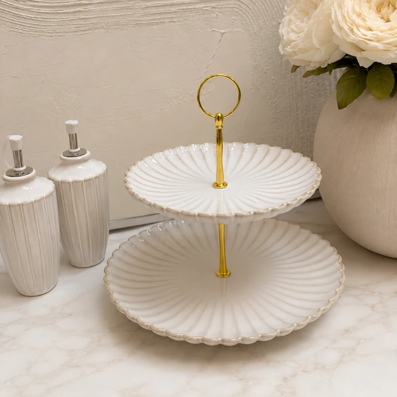 Paris Sunumluk 2-Katlı | 20-27CM GOLD