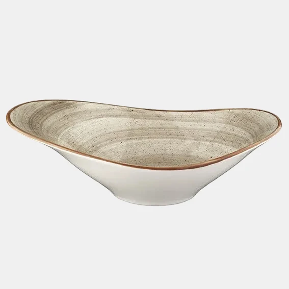 Bowl oval Porcelana Terrain. 27 x 18 cm - 6 Uds.