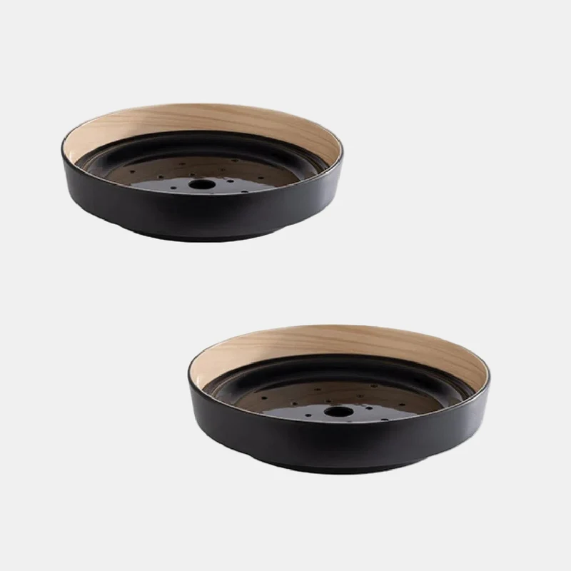 Bowl melamina negro y beige Frida. Varias medidas - 1 Ud.
