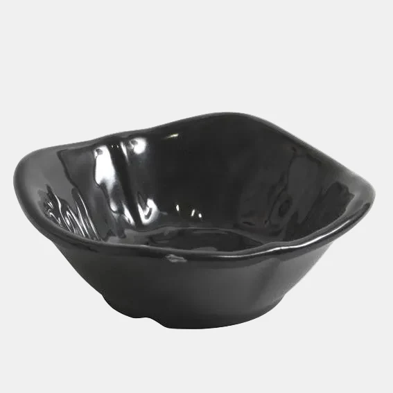 Bowl melamina cuadrado negro. 8.4 x 8.4 x 3.2 cm - 6 uds.