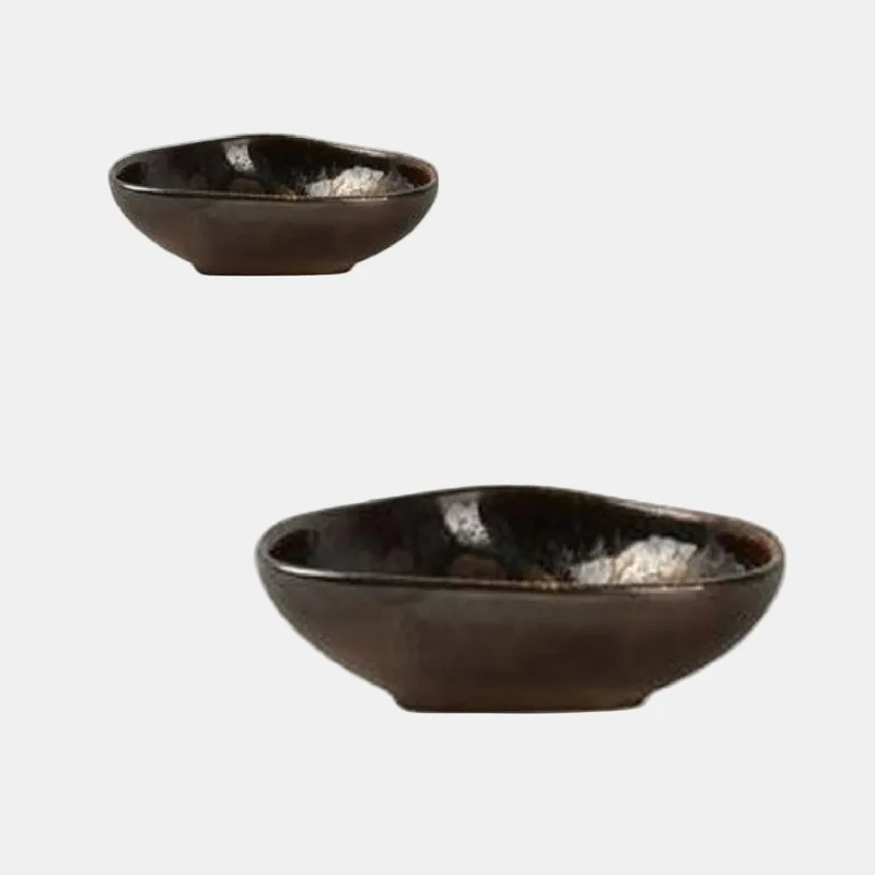 Bowl de porcelana negro Nobile. 12 x 3.5 cm - 4 Uds.