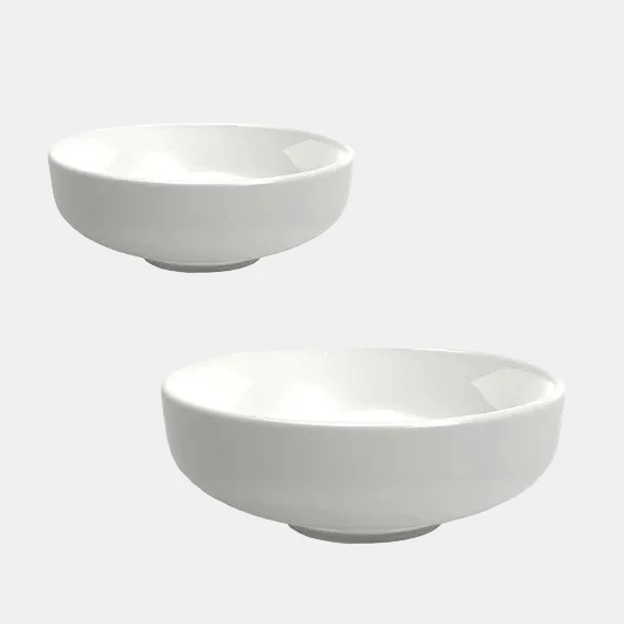 Bowl de porcelana blanca hondo Hygge. ø14,5 x 5 cm. 450 ml - 12 Uds.
