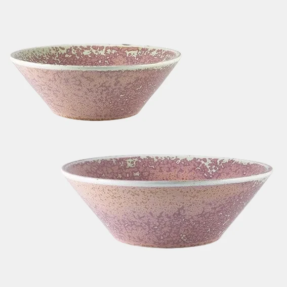 Bowl cónico porcelana Terra Rose. 19,5 x 7 cm. 96 cl - 6 Uds.