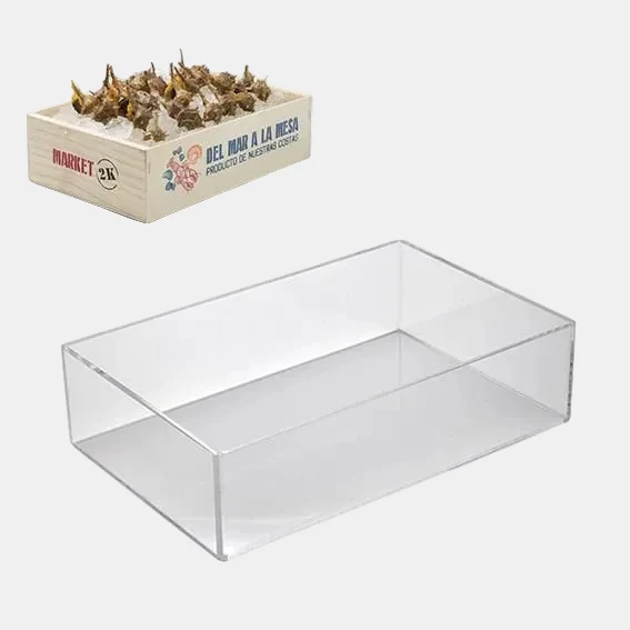 Caja marisco metacrilato. 3 Kg 37.5 x 28.5 x 6.5 cm - 1 Ud.