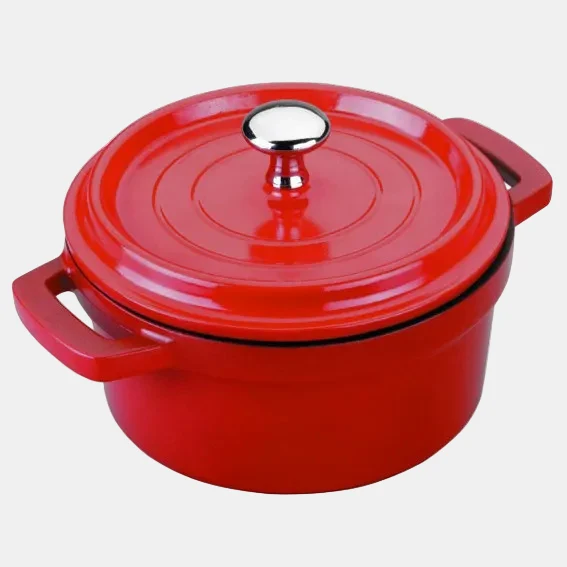 Cacerola roja aluminio. Fundido. Ø16 x 7 cm 1.3 L -1 Ud