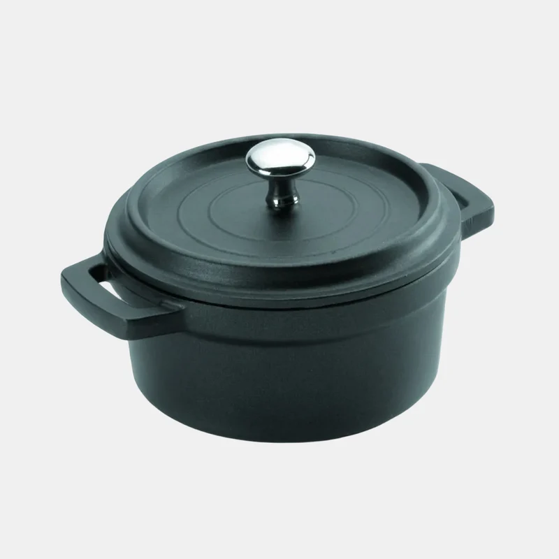 Cacerola aluminio fundido con tapa mini - 1 Ud.