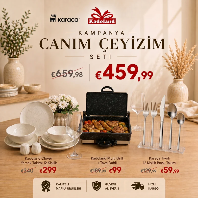 Kadoland Canım Ceyizim Seti - Bej