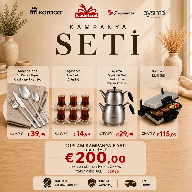 Kadoland 4'lü Avantajlı Set