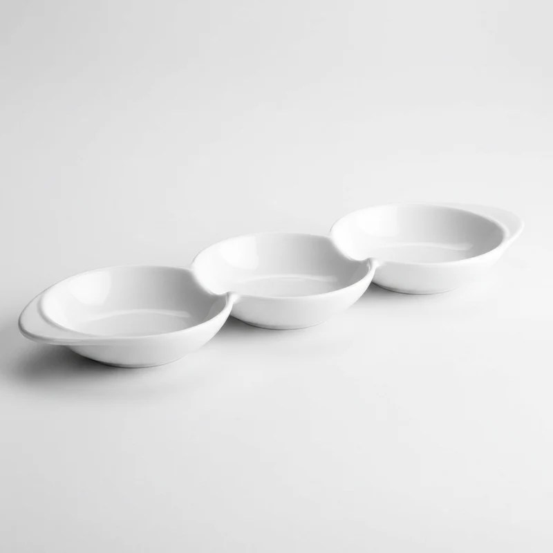 Bandeja 3 Compartimentos. 29 x 9 x 2,5 cm - 1 ud.