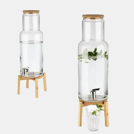 Dispensador de bebidas Nordic Wood. ø23 x 60,5 cm. 7,5 L - 1 Ud.