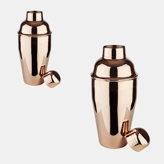 Coctelera acero inox en caja regalo. Varias medidas y colores - 1 Ud.