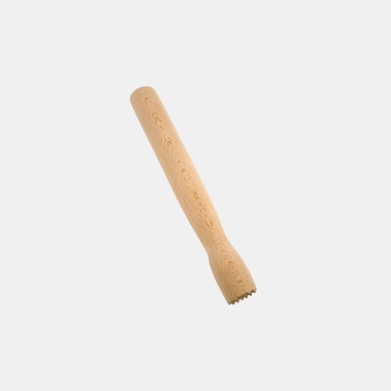 Muddler dentado madera. 21 cm - 1 Ud.