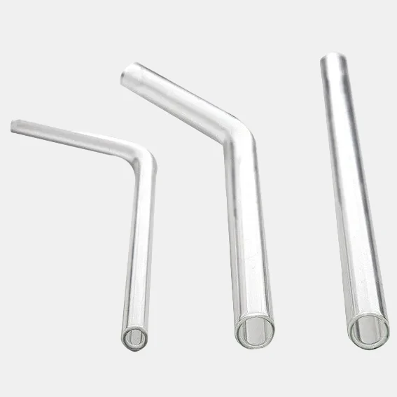 Pajita de borosilicato. Varias medidas, formas - 24 Uds.