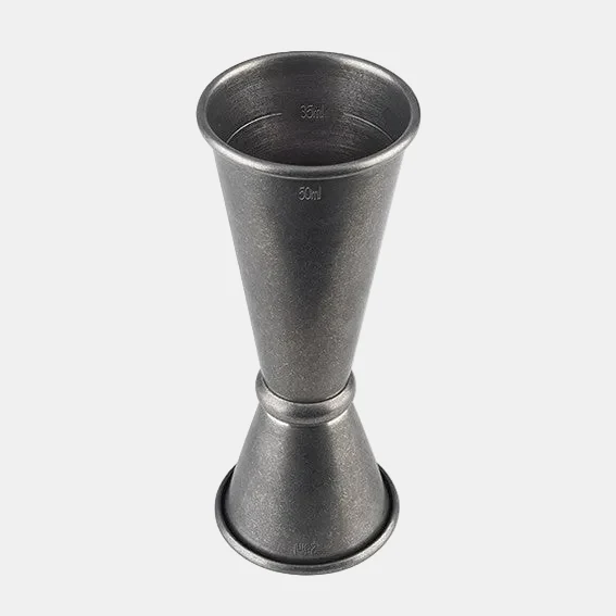 Medidor doble acero inox mate 2,5/5 cl. Varios colores - 1 Ud.