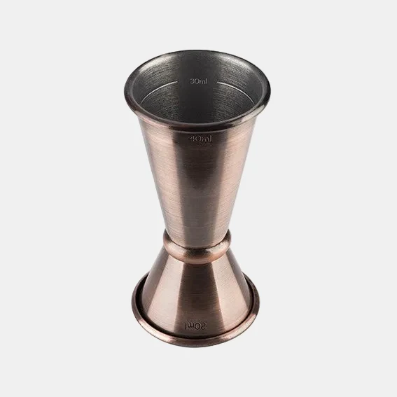 Medidor doble acero inox mate 2/4 cl. Varios colores - 1 Ud.