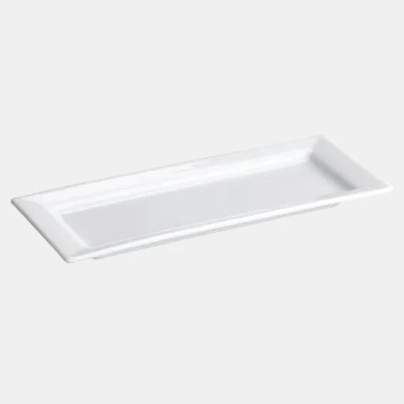 Bandeja porcelana rectangular 30.5 x 11.5 x 1.5 cm - 6 uds.