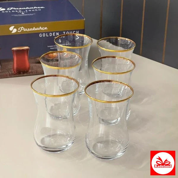 Paşabahçe Çay Bardağı 42021 6Lı Golden Touch Tempo 120cc