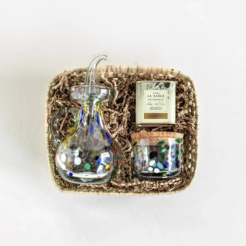 Pack Aceitera, Aceite y Bote para Sal