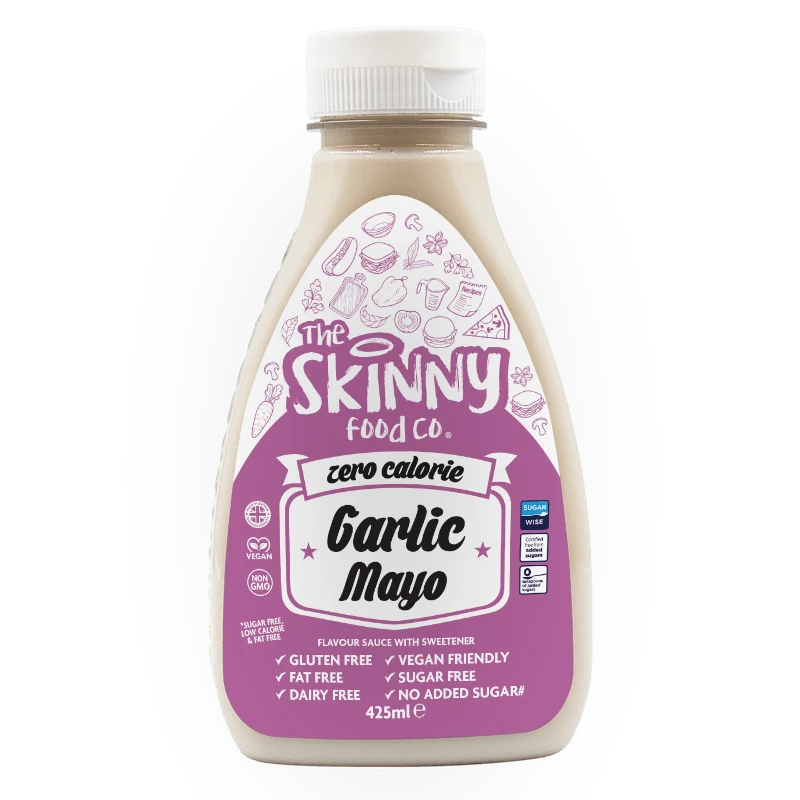 Mayonesa de Ajo Cero Calorías Salsa Flaca Sin Azúcar - 425ml