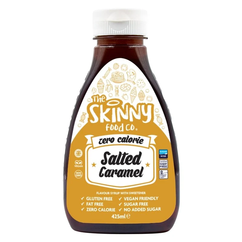 Jarabe Flaco Sin Azúcar Caramelo Salado Cero Calorías - 425ml