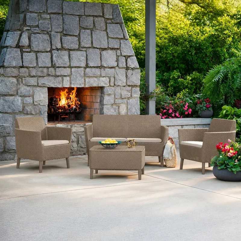 CONJUNTO MUEBLES DE JARDÍN KETER SALEMO