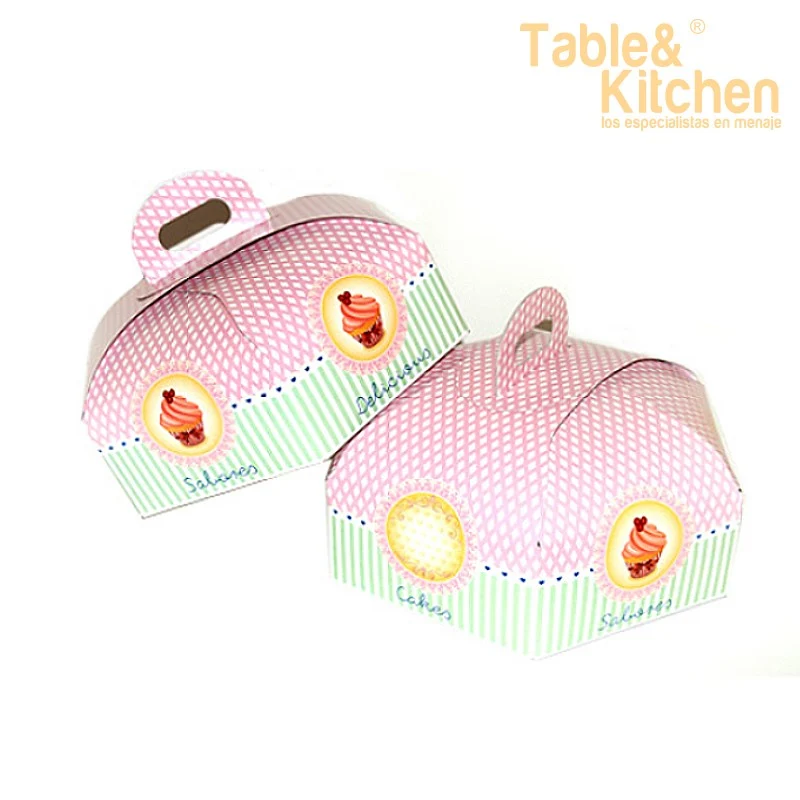 CAJA PARA TARTA 36CM MON ROSA