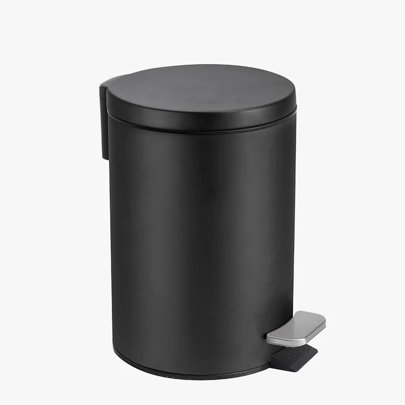 Balde do Lixo URBAN com Pedal Preto 3L