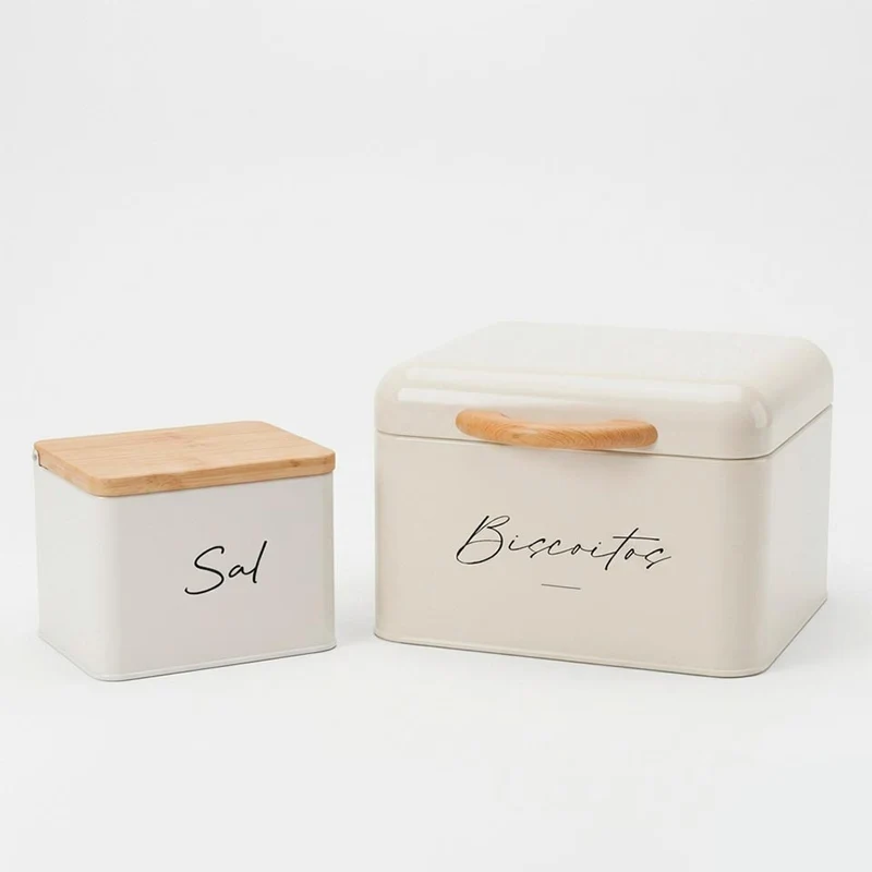 Conjunto de 2 Caixas de Cozinha VINTAGE