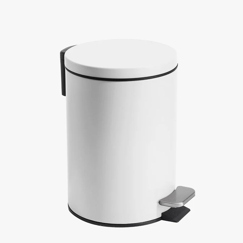Balde do Lixo URBAN com Pedal Branco 3L