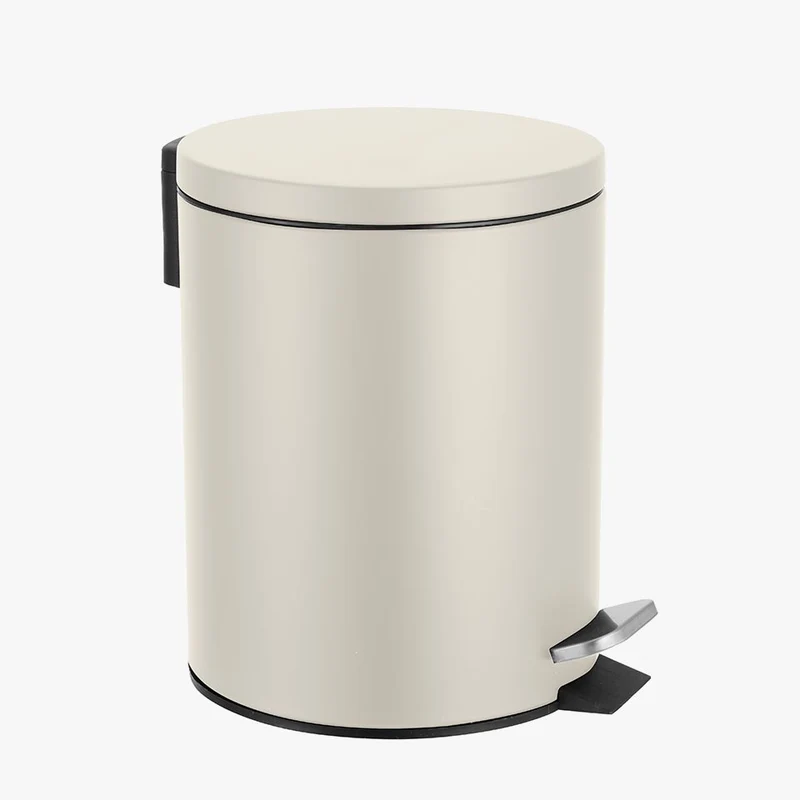 Balde do Lixo URBAN com Pedal Bege 5L