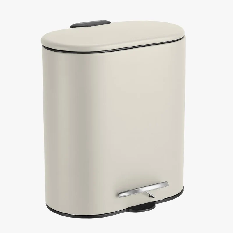 Balde do Lixo ECO URBAN com Pedal Bege 5L