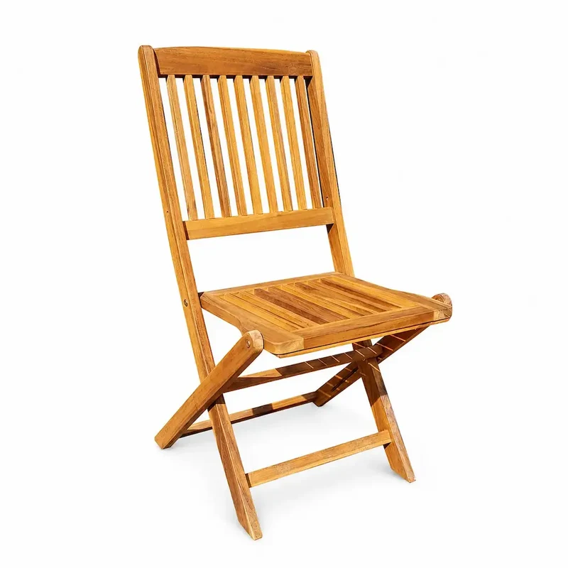 SET 2 SILLAS DE MADERA PLEGABLES MEDITERRANEO