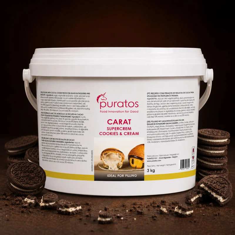 CREMA DE OREO PURATOS CUBO 3 KILOS