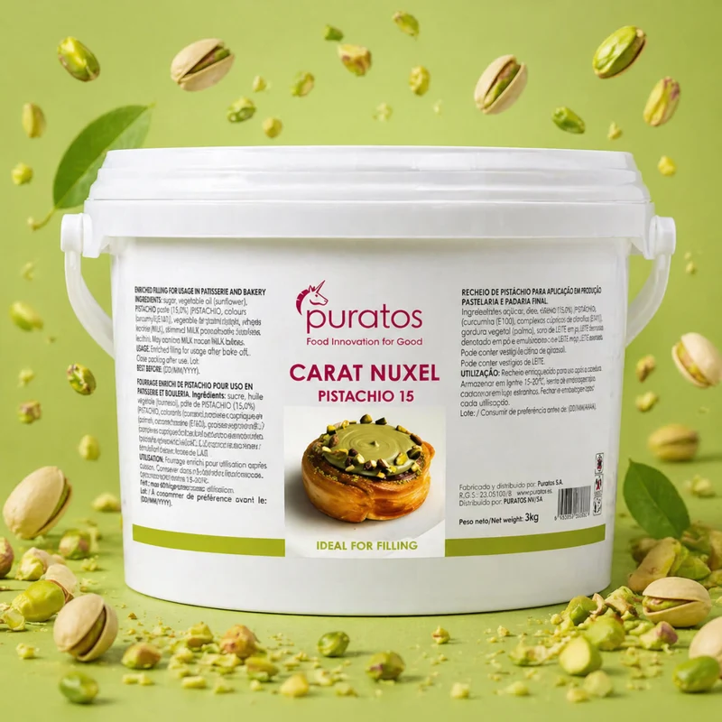 CREMA DE PISTACHO PURATOS CUBO 3 KILOS