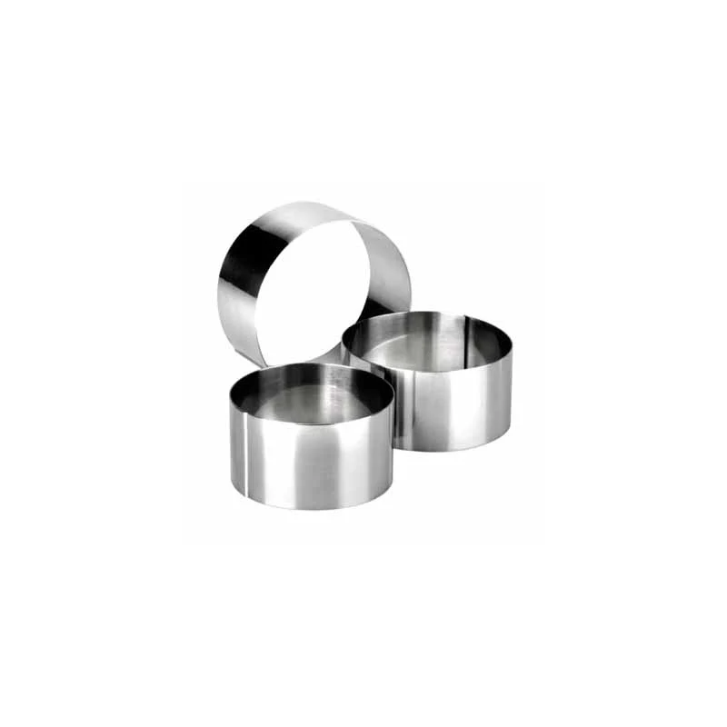 Aro de Emplatar Redondo 6x6 cm Acero Inox