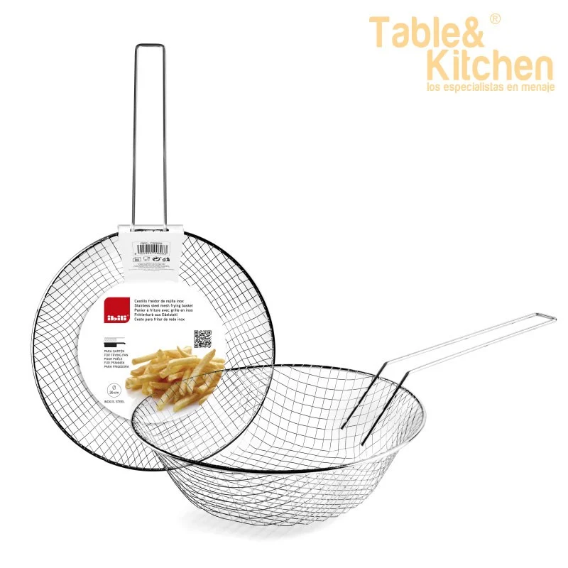 CESTILLO FREIDOR DE REJILLA INOX 28CM IBILI