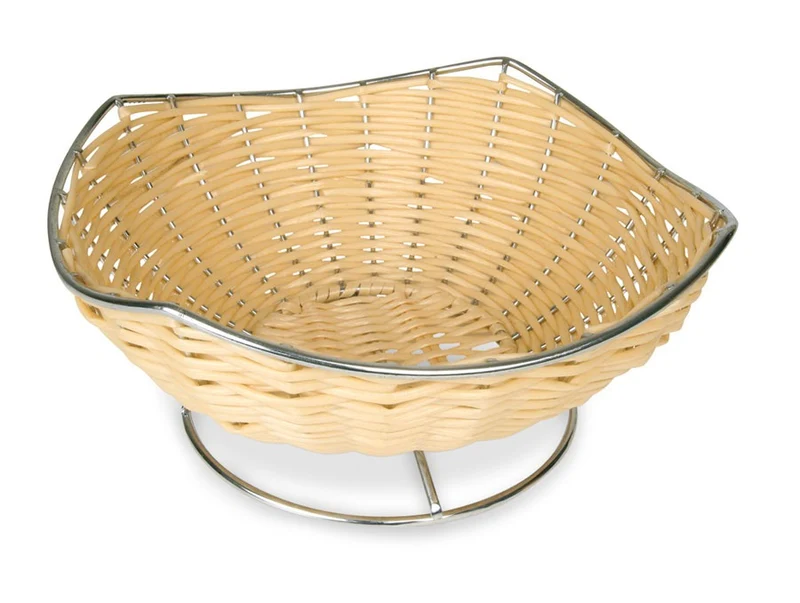 CESTA ONDULADA CON PIE DE ACERO