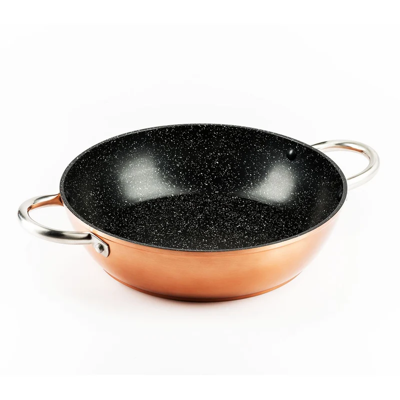 CACEROLA FORJADA EXTERIOR COBRE FULL INDUCTION 28CM
