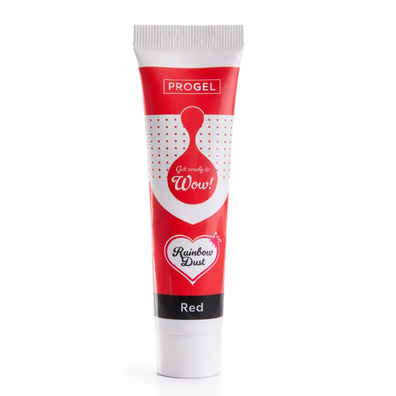 COLORANTE EN GEL PROGEL ROJO RAINBOW DUST