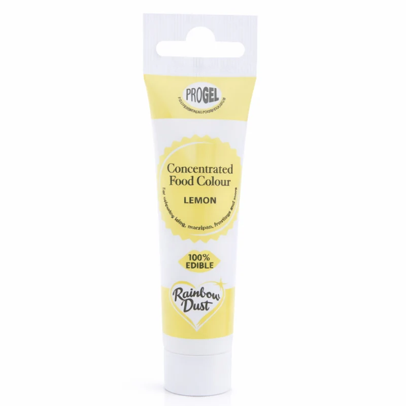 COLORANTE EN GEL PROGEL AMARILLO LIMON RAINBOW DUST