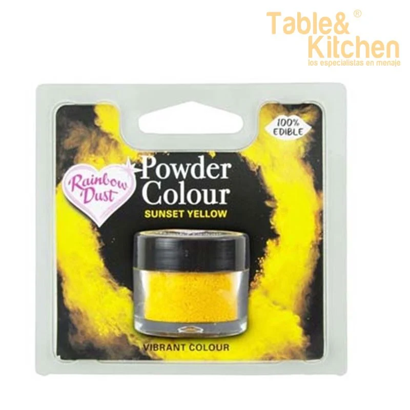 COLORANTE EN POLVO SUNSET YELLOW RAINBOW DUST