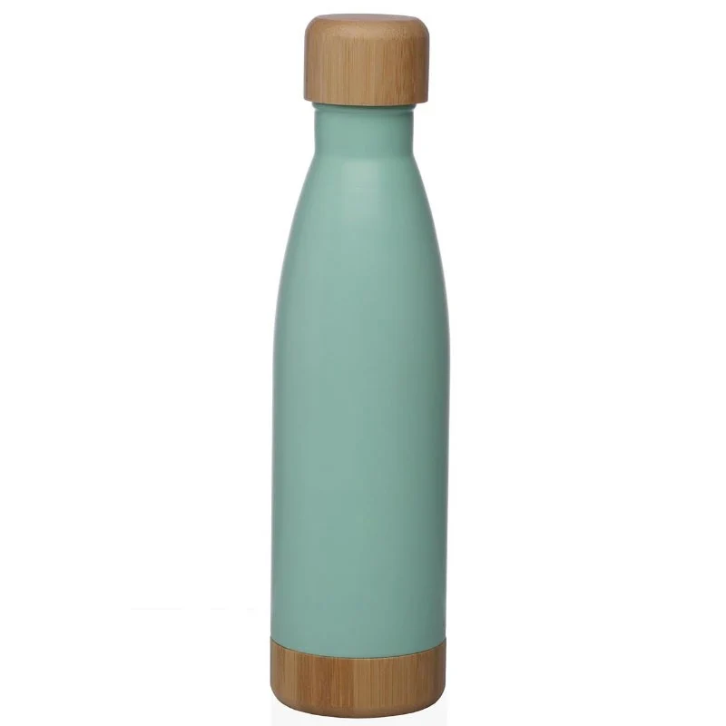 BOTELLA TERMO VERDE MATE 500ML ACERO INOXIDABLE